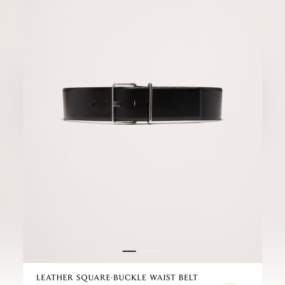 Banana Republic leather square buckle waist belt